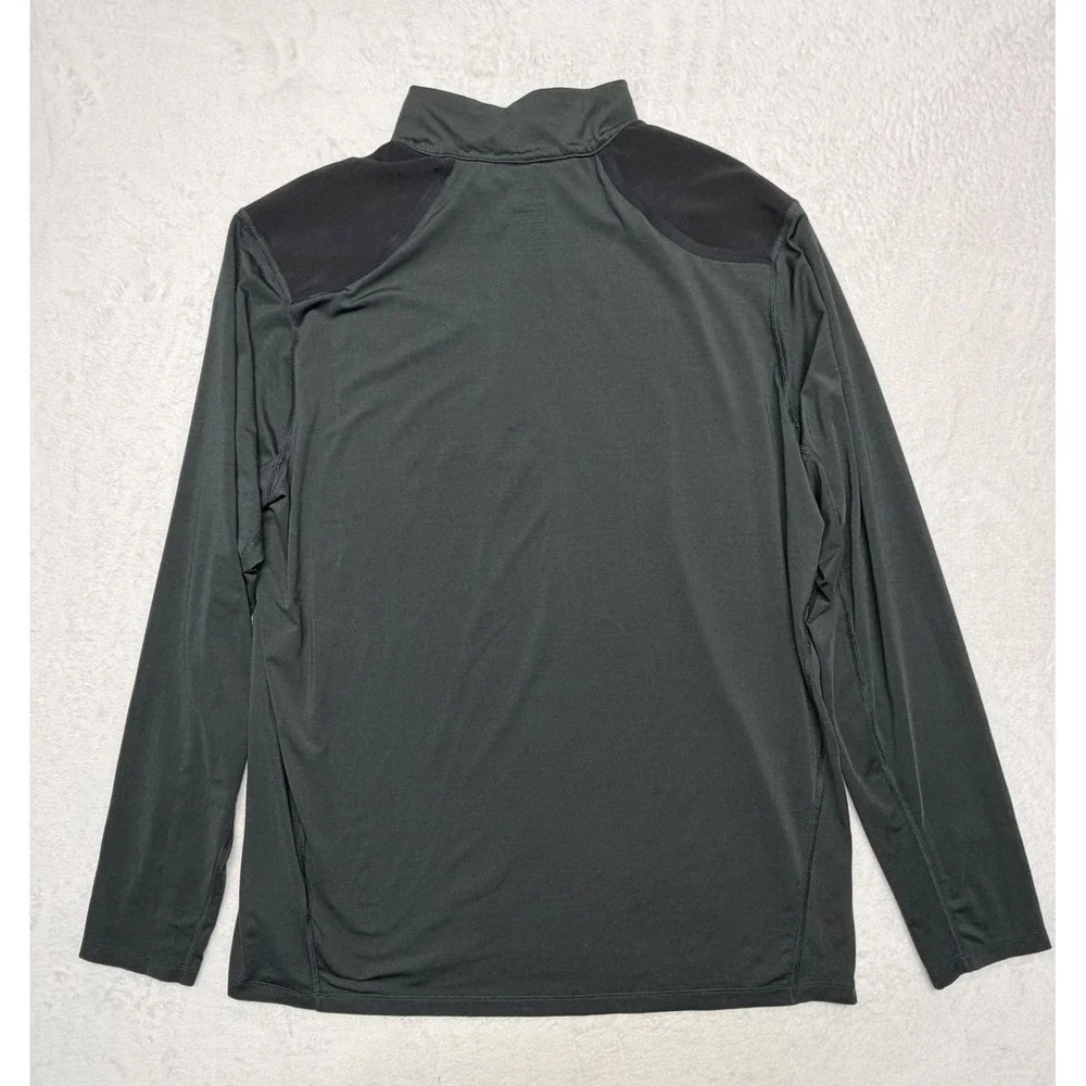 The North Face Men's XL Black ¼ Zip Pullover Shirt Gray Performance FlashDry